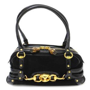Gucci Suede Handbag Black